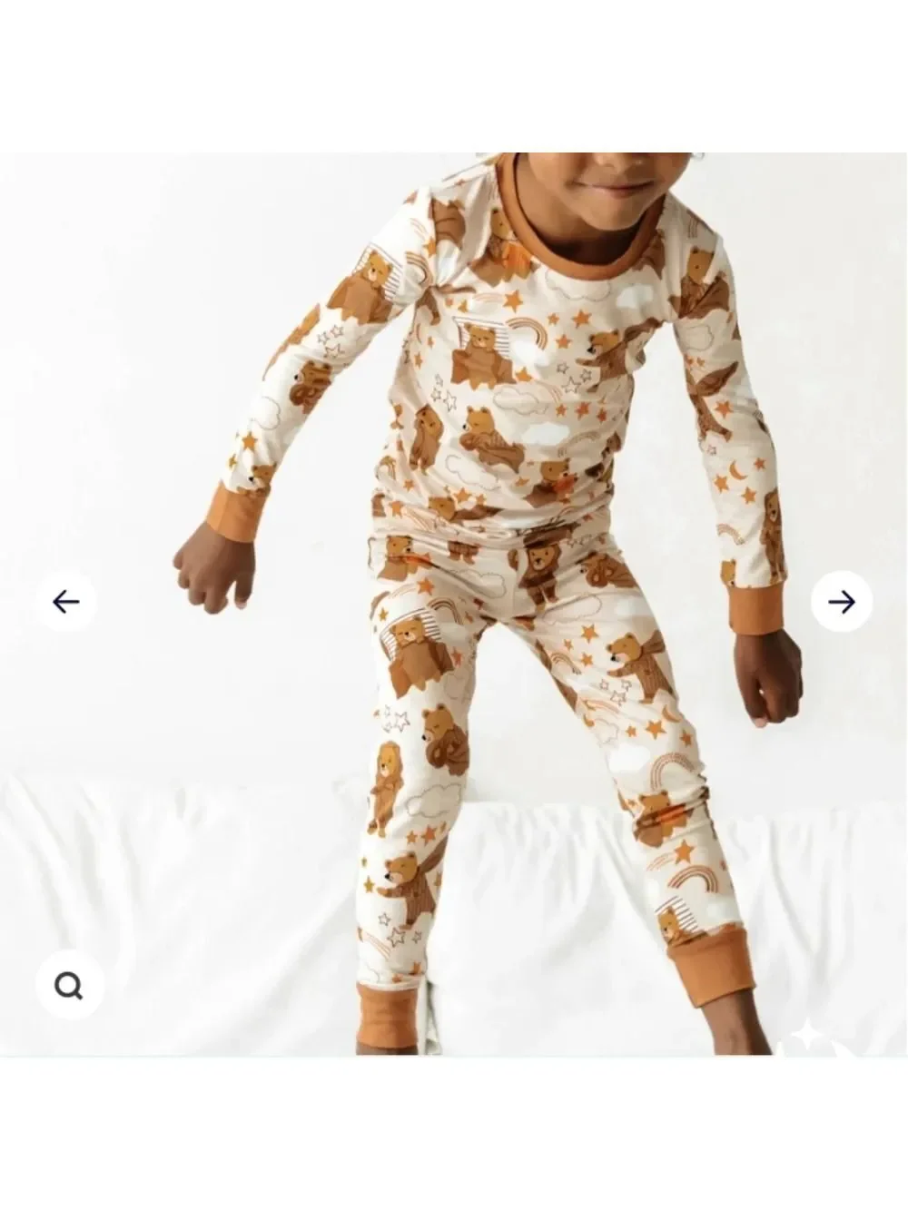 Little Sleepies RETIRED Signature Beary Sleepy Two-Piece Pajama Set 12-18 Months